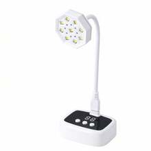 FollowBreak 1pc USB Rechargeable LED Display Nail Lamp, Portable Mini Nail Dryer, Suitable For Gel Nail Polish Curing, Home DIY Use - Multicolor - View 11