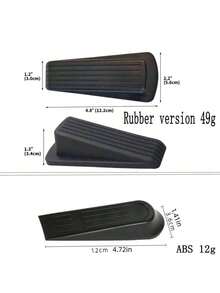 1pc High-Quality Large Heavy-Duty Rubber Door Stopper - Provides Extra Grip, Adjustable And Flexible, Extra Large Non-Slip Door Stopper - Heavy Duty, Sturdy Rubber Wedge For Secure Door Opening, Ideal For Home & Office Use, Door Stopper Wall Protector,Leaves No Marks Of Scuffing, Easy To Keep Doors Open - Suitable For Home And Office Use - Multicolor - View 3
