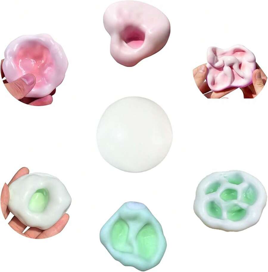 Juguete Antiestres Cubo Hielo 4 Bolas Anti-Estrés Cubo De Hielo Juguete Fidget S