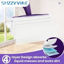 SUZZYVINE Flash Power Spray Mop Pad Refills Disposable Mop Refill Pads For Flash Powermop, 30 Pcs - 30 Counts - View 4