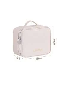 1个大容量5层化妆包，PU拉链封口，手提便携，适合居家、旅行、男女通用，生日、母亲节、毕业礼物、女士礼物、圣诞礼物、女士送礼佳品