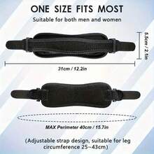 2件装专业膝关节稳定器，男女通用 - 适用于徒步、足球、篮球、跑步、跳跃、网球、排球和深蹲等运动的护膝 - 彩色 - 查看 6