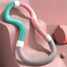 1件装弹簧式柔软弹性束腰带，成人健身瘦腰，可折叠柔软腹部塑形 - 彩色 - 查看 5