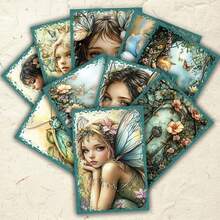 20 بطاقة بريدية بموضوع الجنيات، تتميز بتوضيحات قصص الخيال الشعبية بما في ذلك الجنيات والأقمار والمنازل الفطرية وما إلى ذلك. ظهور فارغ للكتابة والتحية. مناسبة للعطلات والأعياد والألبومات الفنية والهدايا والقرطاسية الإبداعية. بطاقات تحية بأسلوب فني أوروبي.