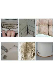 JUE FISH 这款除霉套装非常适合修复受损墙面、大面积剥落、裂缝和缝隙。这款多功能除霉喷雾也适用于清洁浴室瓷砖、墙壁和天花板。它是馈赠亲朋好友的绝佳礼物（全新和二手产品分开发货）。 - 白色 - 查看 5