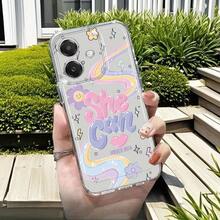 Funda de Teléfono Personalizada con Patrón para Oppo A3 A3 Pro A3X A16 A17K A18 A38 A40 A55 A57 A57S A58 A60 A76 A77S A78 A79 A80 5G A95 A98 Reno 5 8T 10 11 Pro 12 13F Funda de Teléfono Transparente a Prueba de Golpes de Cobertura Completa TPU Funda Protectora Simple de Moda a Prueba de Golpes Carcasa Suave Patrón 7Z208669 - Colores mixtos - Ver 8