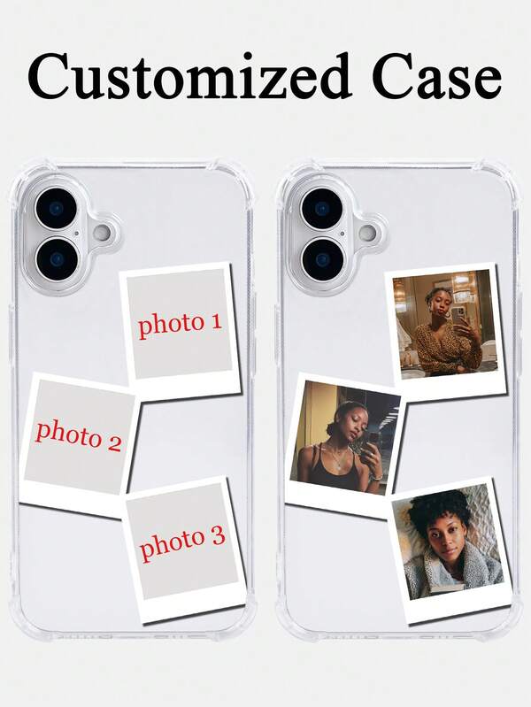 1 Customized Anti Drop Transparent Phone Case, Can Customize Photos For Families, Couples, And Friends, Compatible With Phones 11/12/13/14/15/16 Pro/16 Plus/16 Pro Max/17/17/17/17 Air/17 Pro/17 Pro Max/ Pixel 9A/S24/S25 Ultra/S25 Plus/S25 Edge/A17/A07, And Models Such As Moto G85. Daily Gifts For Friends
