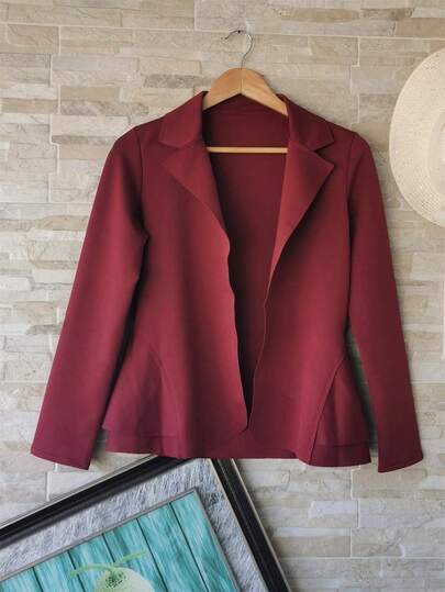 Blazer Feminina Casaquinho De Neoprene Manga Longa Tem