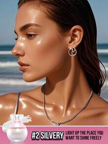 MISSLYN身体油、闪亮身体油、亮片身体油、瓶装身体油、沙滩身体油、椰子身体油、阳光亲吻身体高光、闪亮液体高光、液体闪光、持久提亮、光泽身体高光