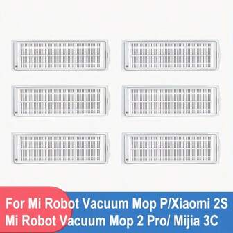 Reusable HEPA Filter For & Mi Robot Vacuums - Compatible With S10, S12, Mijia 3C, Mop-P, Mop 2S, 2 Pro Models - Enhances Air Quality & Performance