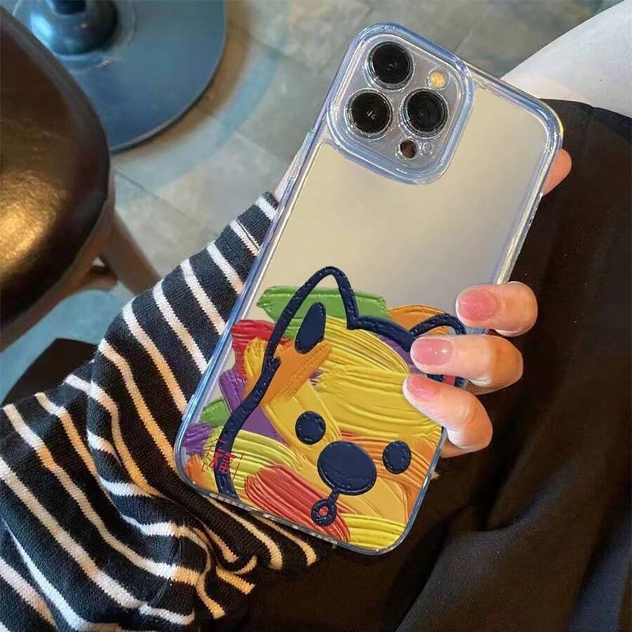 Funda protectora de precisión de cobertura total a prueba de golpes de TPU, diseño de carcasa espacial transparente, adecuada para  6/7/8/XR/X/Xs/Xs Max/11/12/13/14 Pro/15 Plus/16 Pro Max/17 Air y varios otros modelos, colorida y linda, funda protectora resistente a impactos, funda protectora a prueba de golpes, funda protectora colorida, carcasa de moda, carcasa duradera, resistente a arañazos, funda protectora delgada, funda protectora transparente, usuario de , protector de herramientas pequeñas - Colores mixtos - Ver 1