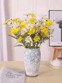 1/3/6 件多色人造荷兰菊餐桌装饰摄影道具洋甘菊小雏菊手捧花花瓶插花婚礼家居装饰 - 彩色 - 查看 2