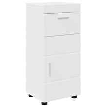 vidaXL Badezimmer Schrank TULUM Weiß 37 X 31,5 X 82 Cm Holzwerkstoff - Bianco - Visualizzare 2
