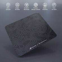 ATTACK SHARK X MAMBASNAKE CM05 Outline Glass Hard Gaming Mouse Pad, Nano-Etched Texture, Smooth Glass Surface, High Precision, Fast Tracking, Scratch-Resistant, PU Leather Non-Slip Base, Large Size, Gift, Holiday, 2026 New Year (450*400mm) - Multicolor - View 9