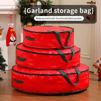 Christmas Quilt Storage Bag, Christmas Tree Clothes Storage Bag, Colorful Christmas Decoration Storage Bag