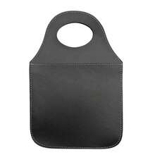 Universal Leather Car Trash Can - Black - View 1