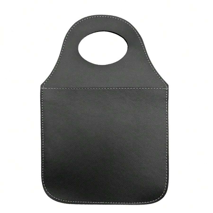Universal Leather Car Trash Can - Black - View 1