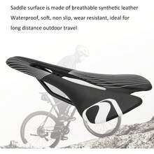 Dioche Asiento de Bicicleta, sillín de Bicicleta, cojín Impermeable para Bicicleta de Carretera, Asiento de Bicicleta estacionario, sillín de Carreras de Ciclismo Hueco - 1 - Ver 6