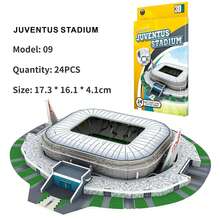 3D 纸质体育场拼图模型，适合热情而忠诚的足球迷与您的主队一起战斗，重返校园