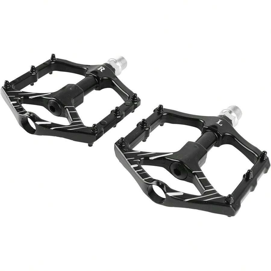 GOTOTOP Pedales de Bicicleta de Aleación de Aluminio para Adultos y Niños, Superficie de Más Ancha, Fáciles de Instalar para Ciclismo en Carretera - 1 - Ver 1