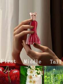 2pcs/1pc 30ml Red Dress Shaped Flameless Fragrance Air Freshener. Compact And Portable. The Perfect Gift For Friends, Elders, And Girlfriends On Holidays And Birthdays. - Red - View 4