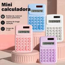 Calculadora Infantil Colorida - Calculadora de Mesa Fofa 8 Dígitos para Crianças, Estudantes, Escritório e Escola - Azul - Visão 2