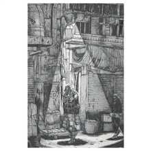 Top Pick1pc Dorohedoro Anime Canvas Poster - Frameless Wall Art Print, Post-Apocalyptic Gas Station Scene - Black & White Manga Decor For Bedroom, Living Room, Office - Perfect Gift For Dorohedero - 彩色 - 查看 2