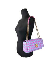 Versace Wool Lurex Medium Shoulder Crossbody Bag - 粉色 - 查看 2