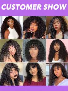 T-Shaped Human Hair Topper Wig Clip-In With Bangs - Water Wave Texture (Curly/Wavy) For Women, Natural-Looking Hair Extensions For Volume & Instantly, Daily Use, Suits All Beige Tones & Scalp Types (No Glue/Lace) 8-10 Inch Natural Black & Light Brown