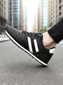 أحذية رياضية كاجوال للرجال، أحذية تدريب خفيفة الوزن وناعمة القاعدة، أحذية كاجوال مريحة بتصميم كلاسيكي، أحذية جلد الغزال عصرية متعددة الاستخدامات للخارج