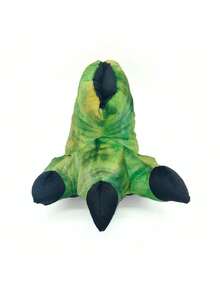 LULI PATOTAS Luli Pantuflas Garras de Dinosaurio para Niños. Cómodas y Divertidas. Tela Cálida y Suave, con Suela Antideslizante.  Ideales para interior del hogar, pijamas y fiestas de regalos -disfraces fantasía - verde menta - Ver 2