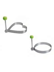 Fried Egg Rings Molds Non Stick For Griddle Pan, Egg Shaper Pancake Maker With Handle, Stainless Steel Egg Form For Frying Cooking Egg Molds Egg Shaper Egg Ring Pancake Maker With Handle - Multicolor - View 12