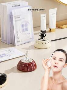 1pc Mechanical Kitchen Timer, Magnetic, Battery-Free, Random Color - Multicolor - View 4