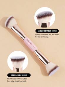 MAANGE 2/4件套专业高效化妆刷套装，包含粉底刷、腮红刷、散粉刷、修容刷、高光刷、眼影刷和遮瑕刷。柔软耐用，适合居家或旅行使用。粉底刷尤其适合搭配粉底液，是送给女性和女孩的绝佳礼物。 - 彩色 - 查看 9