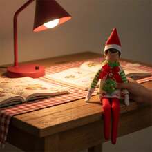 30厘米书架娃娃针织毛衣套装，俏皮可爱，适合派对、节日装饰、摄影道具、书架装饰配件、圣诞树挂饰、必备圣诞礼物、生日派对装饰、酒瓶装饰、家居聚会装饰