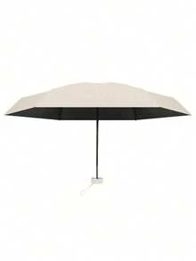 1 pezzo Mini ombrello tascabile, ombrello compatto, ombrello a 5 pieghe, uso doppio antipioggia e antiraggio solare, mini ombrello tascabile impermeabile portatile da viaggio, ombrello parasole da donna con protezione UV, ombrello mini a 6 pieghe ultraleggero e portatile