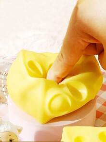 1/2pcs Stress Relief Triangle Cheese Squeeze Toy, Slow Rebound Squishy Cheese Shaped Fidget Toy, Soft Texture Anxiety Relief Gadget With Random Color Gift Bag - Multicolor - View 11