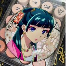 1pc The Apothecary Diaries 2025 New Product - Badge Pendant, Desktop Decor, Bag Charm, Display Collection, Home Decoration, High Transparency Material High Definition Printing, Bedside Desk Decor, Desktop Collection Ornament, Desk Decor Accessory, Anime Desktop Decor - Multicolor - View 14