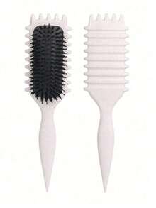 Hair brushes-EU+UK 卷发定型梳，尼龙刷毛，轻松打造卷曲造型，顺滑易梳，减少拉扯，防毛躁，男女通用，适合3A-4C卷曲波浪发质，居家旅行沙龙专业美发工具。送给家人、朋友以及所有热爱卷发护理的人的理想礼物，生日、圣诞节、情人节、母亲节、父亲节及所有节日场合的完美之选。 - 彩色 - 查看 17