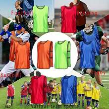 6 Pack Basketball Football Training Vest Racing Clothes Team Clothes Development Sports Clothes Advertising Vest Number Suitable For Children Adult/Football Bib/Scuffle Vest/Basketball Vest/Leisure Company Group Construction Dinner/Christmas/Halloween/Thanksgiving Day/Sanitation Worker's Work Clothes/Vest For Children And Teenagers Spring Tour