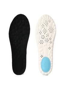 透气鞋垫，超柔软减震缓冲鞋垫，透气吸汗乳胶泡沫穿孔替换鞋垫，足弓支撑缓冲按摩鞋垫