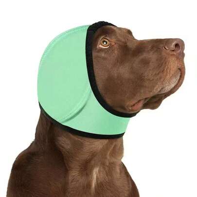 宠物降噪耳罩 | 耐用户外犬用头套，适合所有犬种 - 也适用于贵宾犬、金毛寻回犬和柴犬 | 防焦虑游泳装备，以及暴风雨/烟花季节探险护耳帽 | 速干透气可调节设计