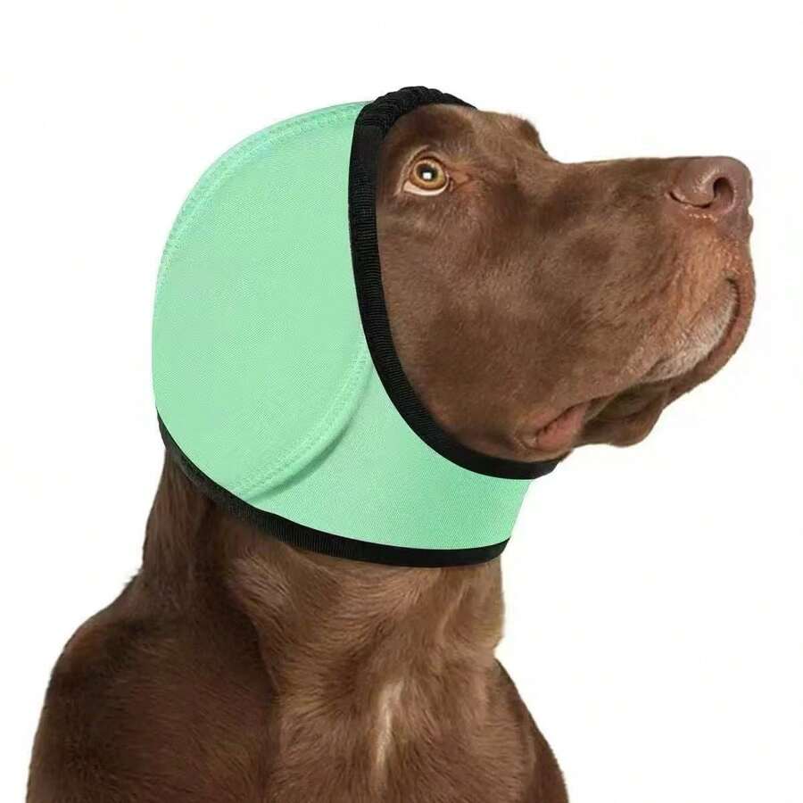 宠物降噪耳罩 | 耐用户外犬用头套，适合所有犬种 - 也适用于贵宾犬、金毛寻回犬和柴犬 | 防焦虑游泳装备，以及暴风雨/烟花季节探险护耳帽 | 速干透气可调节设计