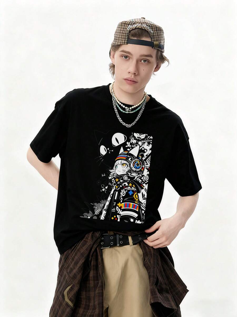 Teen Boys T-Shirts - Black - View 1