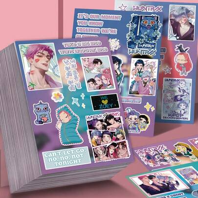 8pcs KPOP Idol Girl Group "Make A Face" Puzzle Stickers DIY Craft, Waterproof Reusable, Suitable As Birthday, Christmas Gifts, K-Pop Fan Stickers