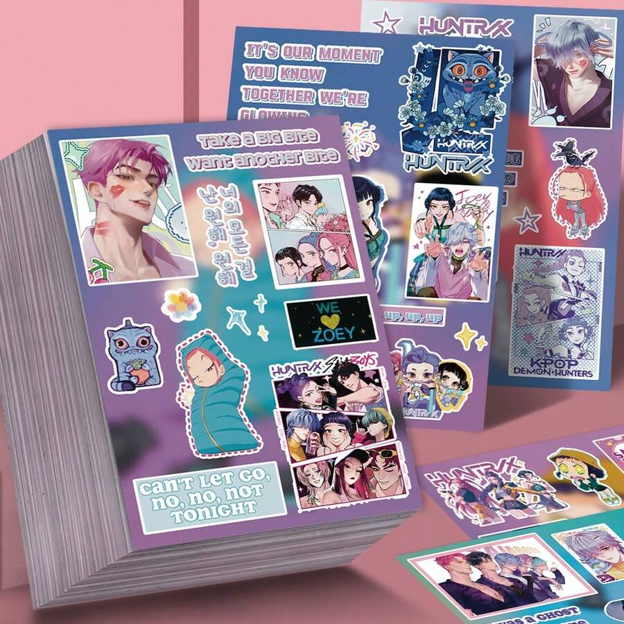 8pcs KPOP Idol Girl Group "Make A Face" Puzzle Stickers DIY Craft, Waterproof Reusable, Suitable As Birthday, Christmas Gifts, K-Pop Fan Stickers