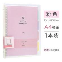 Cuaderno de alta calidad con espiral de plástico tamaño B5, bloc de notas con hojas sueltas A4 para papelería de estudiante - computadora portátil - Ver 9