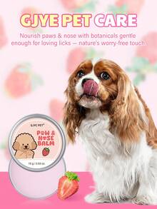 GJYC PET 6号舒缓配方狗狗爪子和鼻子润肤膏 - 修复干燥皲裂的爪子和鼻子 | 蕴含乳木果油和椰子油 | 四季皆宜