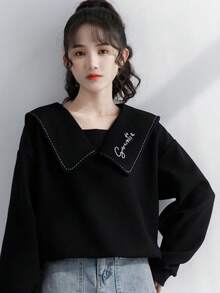 Plus Size Women Tops - Black - View 7