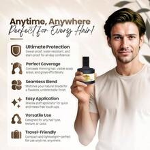 Polvos Koloret para retocar races: marrn oscuro para mujeres y hombres. Cubre las canas al instante. Corrector de la lnea capilar para cabello fino y calvas. Resistente al agua y a las manchas. 4g - Rubio medio + 4 g - Ver 6